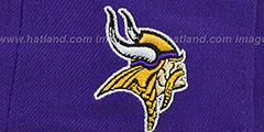 Vikings NFL ONFIELD DRAFT Purple Fitted Hat by New Era - 3rd View