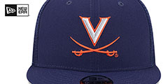 Virginia TEAM-BASIC TRUCKER SNAPBACK Navy Hat by New Era - 3rd View