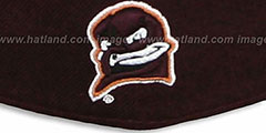 Virginia Tech DH 2 Burgundy Fitted Hat by Zepyr - 3rd View