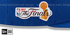 Warriors 2017 FINALS Royal Fitted Hat by New Era - 3rd View