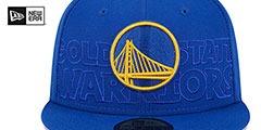 Warriors 2023 NBA DRAFT Royal Fitted Hat by New Era - 3rd View