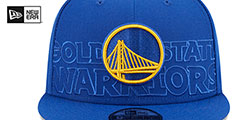 Warriors 2023 NBA DRAFT SNAPBACK Royal Hat by New Era - 3rd View