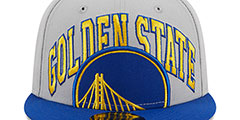 Warriors 2023 NBA TIP OFF Grey-Royal Fitted Hat by New Era - 3rd View