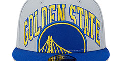 Warriors 2023 TIP OFF SNAPBACK Grey-Royal Hat by New Era - 3rd View