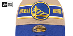 Warriors 2024 NBA DRAFT STRAPBACK Camel-Royal Hat by New Era - 3rd View