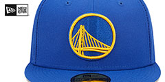 Warriors 6X NBA CHAMPS POP-SWEAT Royal-Lavender Fitted Hat by New Era - 3rd View