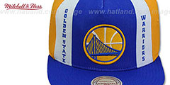 Warriors AJD SNAPBACK Royal-White-Gold Adjustable Hat by Mitchell and Ness - 3rd View