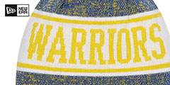 Warriors BANNER Knit Beanie Hat by New Era - 3rd View