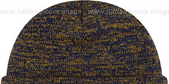 Warriors BEVEL Royal-Gold Knit Beanie Hat by New Era - 3rd View