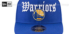 Warriors CLASSIC-CURVE SNAPBACK Royal Hat by New Era - 3rd View