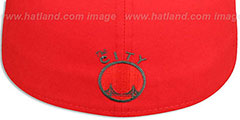 Warriors HWC NBA TEAM-BASIC Fire Red-Charcoal Fitted Hat by New Era - 3rd View