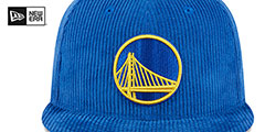 Warriors LETTERMAN PIN CORDUROY Royal Fitted Hat by New Era - 3rd View