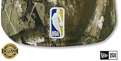 Warriors NBA TEAM-BASIC Realtree Camo Fitted Hat by New Era - 3rd View