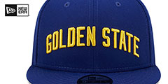 Warriors STATEMENT SNAPBACK Royal Hat by New Era - 3rd View