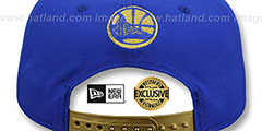 Warriors SWINGMAN SNAPBACK Royal-Gold Hat by New Era - 3rd View