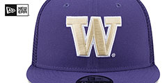 Washington TEAM-BASIC TRUCKER SNAPBACK Purple  Hat by New Era - 3rd View