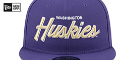 Washington TEAM-SCRIPT SNAPBACK Purple Hat by New Era - 3rd View