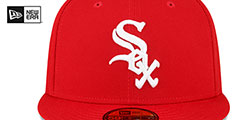 White Sox 2003 ASG SIDE-PATCH UP Red-White Fitted Hat by New Era - 3rd View