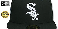 White Sox 2005 WORLD SERIES SKY-BOTTOM Black Fitted Hat by New Era - 3rd View