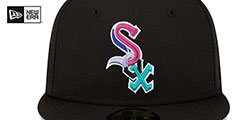 White Sox 2005 WS POLAR LIGHTS Black-Pink Fitted Hat by New Era - 3rd View