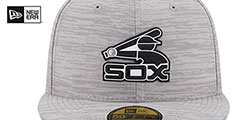 White Sox 2023 CLUBHOUSE Heather Grey Fitted Hat by New Era - 3rd View