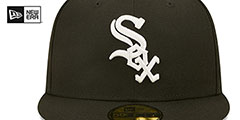 White Sox BANNER SIDE-PATCH Black Fitted Hat by New Era - 3rd View