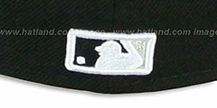 White Sox CHENILLE APPLIQUE Black Fitted Hat by New Era - 3rd View