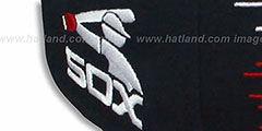 White Sox COOP SAILTIP SNAPBACK Navy-Red Hat by New Era - 3rd View