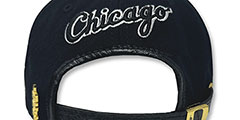 White Sox LOW-PRO BASIC STRAPBACK Black Hat by Pro Standard - 3rd View