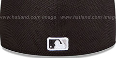 White Sox MLB DIAMOND ERA 59FIFTY Black-Grey BP Hat by New Era - 3rd View