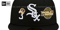 White Sox RINGS-N-CHAMPIONS Black Fitted Hat by New Era - 3rd View