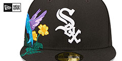 White Sox SIDE-BLOOM Black Fitted Hat by New Era - 3rd View