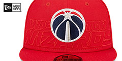 Wizards 2023 NBA DRAFT Red Fitted Hat by New Era - 3rd View