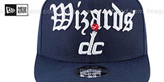 Wizards CLASSIC-CURVE SNAPBACK Navy Hat by New Era - 3rd View