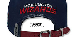 Wizards TEAM-ALTERNATE STRAPBACK Navy-Red Hat by Pro Standard - 3rd View