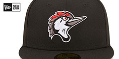 Woodpeckers MILB ONFIELD HOME Black Fitted Hat by New Era - 3rd View