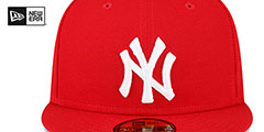 Yankees 2008 ASG SIDE-PATCH UP Red-White Fitted Hat by New Era - 3rd View