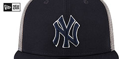 Yankees 2T BATTING PRACTICE TRUCKER Navy-Grey Fitted Hat by New Era - 3rd View