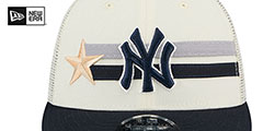 Yankees 2024 ALL STAR WORKOUT TRUCKER SNAPBACK Hat by New Era - 3rd View