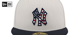 Yankees 2024 JULY 4TH STARS N STRIPES Fitted Hat by New Era - 3rd View