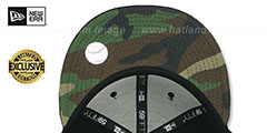 Yankees ARMY CAMO-BOTTOM Black Fitted Hat by New Era - 3rd View