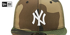 Yankees ARMY CAMO TRUCKER Hat by New Era - 3rd View