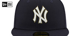 Yankees BOTANICAL SIDE-PATCH Navy Fitted Hat by New Era - 3rd View