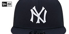 Yankees COOP TEAM-BASIC TRUCKER SNAPBACK Navy Hat by New Era - 3rd View