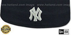 Yankees GOTHIC TEAM-BASIC Navy-Grey Fitted Hat by New Era - 3rd View