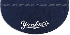 Yankees HEADSTRONG Navy Fitted Hat by American Needle - 3rd View