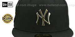 Yankees JUDGE ALL RISE GOLD METAL-BADGE Black Fitted Hat by New Era - 3rd View