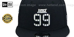 Yankees JUDGE PINSTRIPE ALL RISE SNAPBACK Navy Hat by New Era - 3rd View