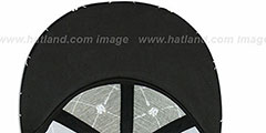 Yankees KINGSTON ALL-OVER Black-White Fitted Hat by American Needle - 3rd View