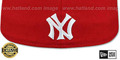 Yankees MURDERERS ROW Red Fitted Hat by New Era - 3rd View